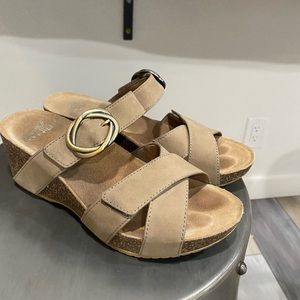 Dansko “Susie” open toe wedges. Excellent Used Condition.
